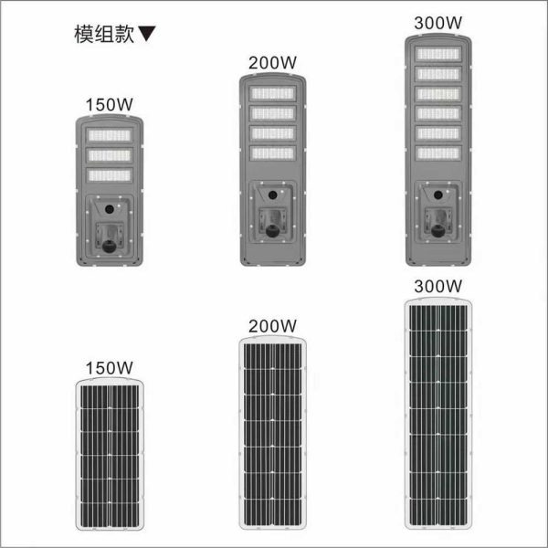 Integrated solar street light