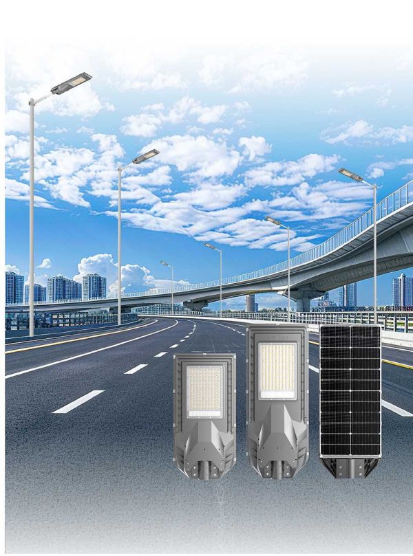 Integrated solar street light